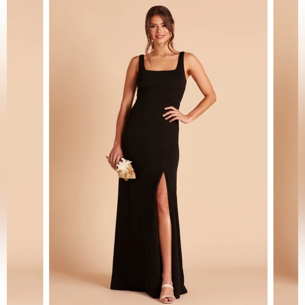Birdy Grey Alex Crepe Convertible Bridesmaid Dress Black Size Small New